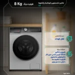ماشین لباسشویی تمام اتوماتیک ۸ کیلوگرمی پاکشوما مدل l8 - Image 4